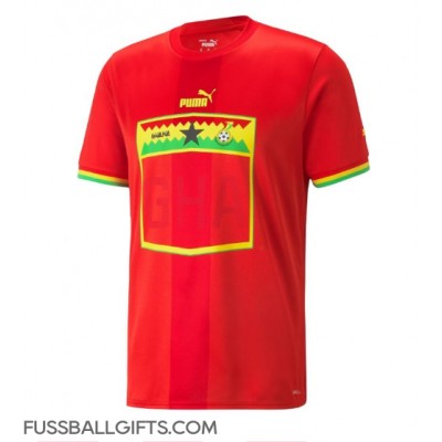 Ghana Fußballbekleidung Auswärtstrikot WM 2022 Kurzarm